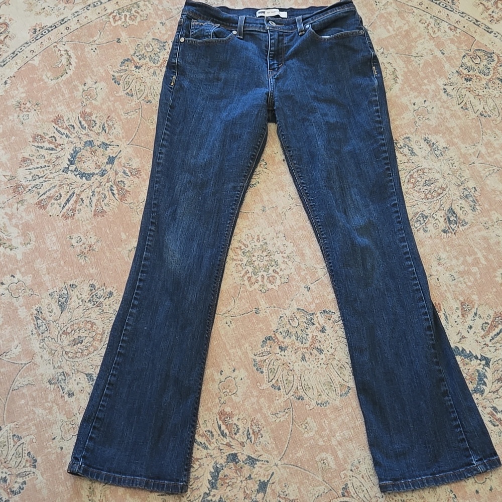 Levi's 515 Boot Cut Blue Jeans 5 Pockets Stretch SIze 8 M Excellent Condition